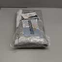 PrinceDeco 100% Blackout Curtains 84 inches Long for Bedroom Dining Room Soundproof Window Treatment Drapes with White Liner Noise Reducing Linen 84 Inch Blackout CurtainsLight Grey42 x 84 Inch