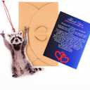2 x Funny Christmas Ornaments, Racoon Christmas Ornament, Christmas Ornaments 2026, Raccoon Gifts for Women Animal Lovers, Animal Gifts for Friends, Coworker, Raccoon Ornament Christmas Decorations