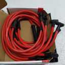 JDMSPEED New HEI Spark Plug Wires Set 90 to Straight Replacement for SBC BBC 350 383 400 454 V8