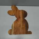 Affinity Decor Bunny Shaped Wood Serving Board, Wood Cutting Board for Kitchen, Wooden Charcuterie Boards, Funny Serving Platter for Cheese and Food, 14.3" x 10.5"