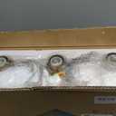 3-Light Bathroom Vanity Light, Modern Brushed Gold Wall Lights with Clear Glass Shades, Bathroom Wall Sconce Lamp for Mirror Living Room Bedroom Hallway