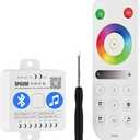 BTF-LIGHTING SP630E Bluetooth Controllers 4 Zones 2.4GHz RF RB3 Remote Kit Support FCOB COB SMD PWM or SPI RGB RGBW LED Strip WS2811 WS2812B WS2814 WS2815 SK6812 IC etc DC5V DC12V DC24V