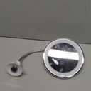 10x Magnifying Mirror with Light, Flexible Gooseneck Make up Mirror with Lights and Magnification, Battery Operated Cordless with Suction Cups for Wall Bathroom