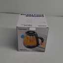 Chefman Electric Kettle with Tea Infuser, 1L 1500W, Removable Lid for Easy Cleaning, Boil-Dry Protection, Stainless Steel Filter, BPA Free, Auto Shut Off Hot Water Boiler, Small Electric Tea Kettle (Black)