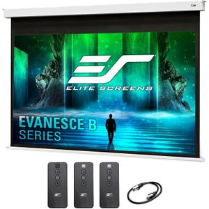 Elite Screens Evanesce B Swift-RC1,120-INCH 16:9 Extra 8" Drop, Recessed in-Ceiling Electric Projector Screen, 8k/4K Ultra HD Ready Fiberglass Reinforced Projection, EB120HW3-E8
