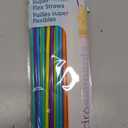 LaMi 75 Super Flex Straws, Plastic Assorted Colors