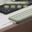 Leolee L-Shaped Desk Long Wrist Rest Elbow 60CM, Grey Arm Rest for Desk