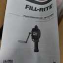 Fill-Rite FR152 Piston Hand Pump with Hose & Nozzle Spout, Red