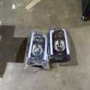 KAX LED DRL Headlight Assembly Fit for 2007-2008 Ram 1500, 2007-2009 Ram 2500/Ram 3500, Headlamp Replacement Pair with Daytime Running Light Black Housing Clear Lens