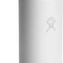 Hydro Flask Water Bottle - Insulated Stainless Steel - Non Spill, Leakproof in 24 Oz Tonal White