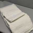 Bedsure 100% Washed Cotton Duvet Cover King Size - Ivory Minimalist Cotton Duvet Cover Linen Like for All Seasons - GentleSoft Plain Simple Bedding, 3 Pieces (Ivory, King, 104"x90")