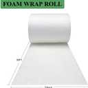 Foam Wrap Roll 10 Inch Wide x 50 FT Length Packing Foam Roll for Moving Supplies and Protection for Fragile, Cushioning Foam Packing Sheets for Wrapping Dish Packing Material