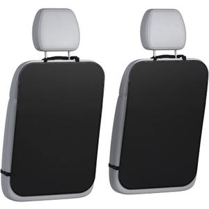 lebogner Back Seat Cover for Kids, 2 Pack X-Large Waterproof Kick Mats Backseat Protector, Durable Car Seat Back Protectors for Vehicles to Protect from Dirt, Mud & Scratches, Fits Most SUVs and Vans (black)