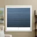 Blackout Cellular Shades Cordless Honeycomb Blinds Fabric Window Shades, 32x64 inch, Ocean Blue(Blackout)