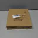 Berglander White Plastic Plates Set of 12 Pieces 10", Reusable and Unbreakable Flat Dinner Plates, Salad Plates, Pasta Bowls, Dishes Set Easy to Carry for Home, Garden, Picnic, Camping, Outdoor