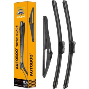 AUTOBOO 26"+23" Windshield Wipers with 12" Rear Wiper Blade Replacement for Mercedes Benz GL13-16 GL450 GL350 GL550 ML 12-15 ML350 ML550 ML63 GLE -Original Factory Quality (Pack of 3)