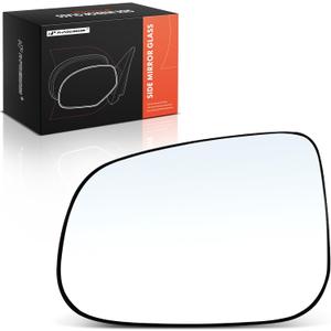 A-Premium Left Driver Side Heated Mirror Glass with Backing Plate - Compatible with Volvo S60 2011-2017, S80 2012-2016, V60 2014-2018 - Exterior Side View Flat Mirror