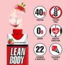 Labrada Lean Body Ready-to-Drink Strawberry Protein Shake, 40g Protein, Whey Blend, 0 Sugar, Gluten Free, 22 Vitamins & Minerals, 17 Ounce (Recyclable Carton & Lid - Pack of 12) LABRADA (EXP 09/13/26)