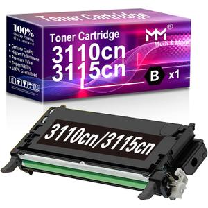 MM MUCH & MORE Compatible Toner Cartridge Replacement for Dell 3110CN 3115CN 3110 3115 | 310-8092 (Black, High Yield, 8,000 Pages)