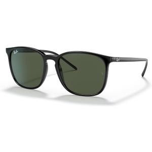 Ray-Ban Rb4387 Evolve Photochromic Square Sunglasses (Black/Dark Green)