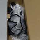 Snorkeling Gear for Adults, Dry Adult Snorkel Set HD Panoramic View Snorkel Mask Set, Anti-Leak and Anti-Fog Scuba Diving Package with Mesh Bag Ear Plug for Snorkeling Scuba Diving Travel (Black/Transparent)