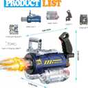 Automatic Electric Water Gun for Adults Kids, LED Lights, 700CC+2300CC Tank, Large