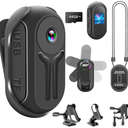 Upgraded 1080P Mini Body Camera with 64GB Card, Sports Action Cameras, HandsFree Body Cam with Magnetic Back Clip, Mini POV Camera for Cycling Vlogging Travel