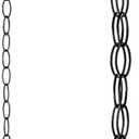 Generic 16.5 FT Matte Black Rain Chain with Hooks - Rain Chains for Outside - Adjustable Rain Catcher Chains with Bell for Eaves Drainage - Easy Install (Black), YL001