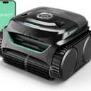 WYBOT C2 Cordless Robotic Pool Cleaner, Pool Vacuum for Inground Pools | Dual Filter with Ultra-fine Filtration, Lasts 180 Mins, Floor, Wall & Waterline Cleaning, App Control, Glossy Black