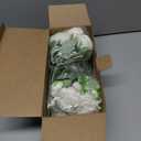 ASTRYAS 8 Packs Peonies Artificial Flowers, White Artificial Peonies, Silk Peonies Flowers Fake Peonies Artificial Flowers Peonies Bouquet for Centerpiece Table Wedding Party Home Decor