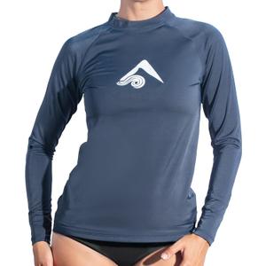 Kanu Surf Womens Keri Long-Sleeve UPF 50+ Rashguard (Blue, XL)