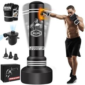 Amazon.com : Freestanding Punching Bag for Adults, 70'' Boxing Bag with Stand Kicking Bag Heavy Bag with Boxing Gloves and Electric Air Pump, Women Men Kickboxing Bags for Beginners Training MMA Muay Thai Fitness : Sports & Outdoors