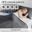 HOMFINE Cooling Comforter King Size, Grey Summer Cooling Blanket for Hot Sleepers and Night Sweats, Japanese Double-Sided Cold Tech Fabric Q-Max 0.45, Soft Breathable Silky Smooth Lightweight