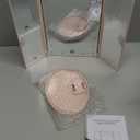 HUONUL Makeup Mirror, Vanity Mirror with Lights, 2X/3X/10X Magnification, Touch Control, Trifold Mirror, Dual Power Supply, Valentines Day Gifts for Her,Gifts for Women, Wife, Mom, Teengirls (Pink)