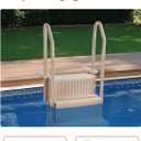VEVOR Swimming Pool Ladder, 3-Step Double Handrails Stairs with Non-Slip Heavy Duty Steps, Max Load Capacity 400 lbs, for 36-48 Inch Inground & Above-Ground Pools of Any Decking Surface, Taupe