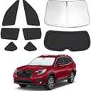 8pcs Car Window Shades Fit for Subaru Forester 2019-2024, Car Window Covers for Privacy, Full Sunshades for Forester Front Rear Windshield Side Windows to Block UV and Protect Privacy