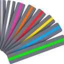 Guided Reading Strips/Colored Overlay/Highlight Strips/Highlighter/Bookmark/Assorted Colors Help with Dyslexia for Children and Teacher Supply Assistant (96 Pack)