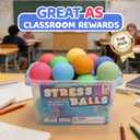 Slow Rising Stress Ball 24 Pack, Stretchy Fidget Ball for Anxiety Stress Relief, Hand Therapy Sensory Squishy Ball, Pull Stretch Fidget Toy for Students, Classroom Prize Box Toys