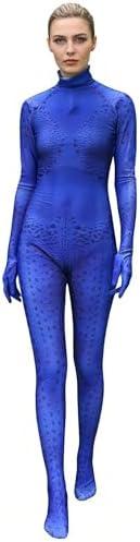 Xyjrnjvh Superhero Cosplay Costume for Womens Halloween Full Set Bodysuits Zentai 3D Style Jumpsuit M