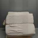 ENITYA 19" Back Pillow for Bed Sitting up, Big Pockets and Washable Removable Cover, Reading Chair for Watching TV/Reading/Gaming/Resting in Bed, Couch or Floor, Medium(Ivory)