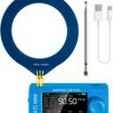Si4732 ATS Mini Radio Pocket Radio - AM/FM/LSB/USB/CW/RTTY All Band Receiver with 800mAh Battery, Built-in Headphone Amplifier, Hi-Z Circuit and Robust ESD Antenna Protection (Blue)