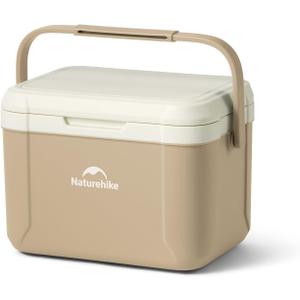 Naturehike 5.3/15/19 QT Hard Cooler, Insulated Ice Chest Box, Portable Ice Retention Cooler for Beach Camping Picnic Fishing Barbecue