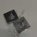 HOMOTEK 2-3/4 Inch Square Recessed Sliding Closet Door Finger Pulls, Inner Dia 2-1/8 Inch(54mm) Stainless Steel Flush Handles for Pocket, Bypass Door, Barn Drawer Pulls(Black, 2 Pack)