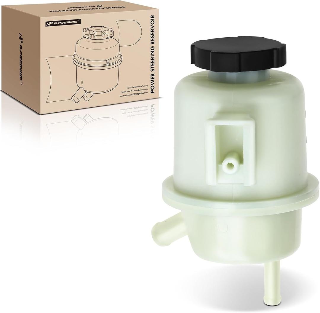 A-Premium Power Steering Reservoir/Tank with Cap Compatible with Nissan Altima 2002-2006, Pathfinder 2008-2012, Maxima 2004-2008, Quest 2004-2009