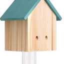 Wooden Bee Trap - Rustic Natural Carpenter Bee Traps Outdoor Wooden Bees Cabin Style | Hanging Wasp Traps Outdoor, Box Trap