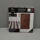 FloorPops x Chris Loves Julia Bonneville Oxblood Peel and Stick Floor Tiles, FP6333 (Red)