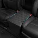 Seat Aisle Storage Box for Ford Explorer 6-Passenger Models  Organizer Rear Seats Passage  Foldable, Easy Installation, for Ford Explorer ST XLT Accessories 2020 to 2025 (Black)