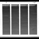 HVAC Premium 22 x 22 Duct opening Steel Return Air Filter Grille, for 1-inch Filter, Fixed Hinged Door, Flat stamped HVAC Vent Cover Grille, Outer Dimensions 24.5 x 24.5