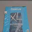 Canson XL Series Watercolor Pad, Heavyweight White Paper, Foldover Binding, 30 Sheets, 9x12 inch