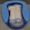 Bedpan Set with 45 Disposable Liners, 45 Absorbent Pads, 100 Gloves, and 1 Bedpan Mat  Bed Pan for Elderly, Women, Men, and Seniors  Portable Bedpan with Liners for Liquid Waste